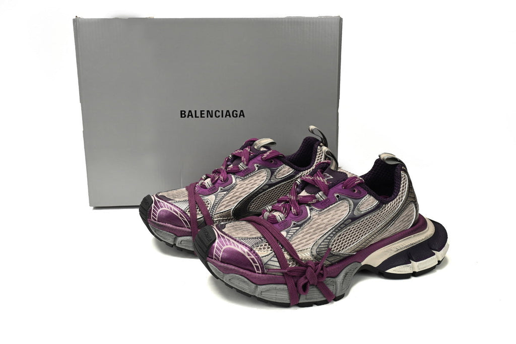 Balenciaga 3XL Sneaker "Purple Grey"-retro thick sole dad shoes，Women's Shoe Sale / Men's Shoe Sale