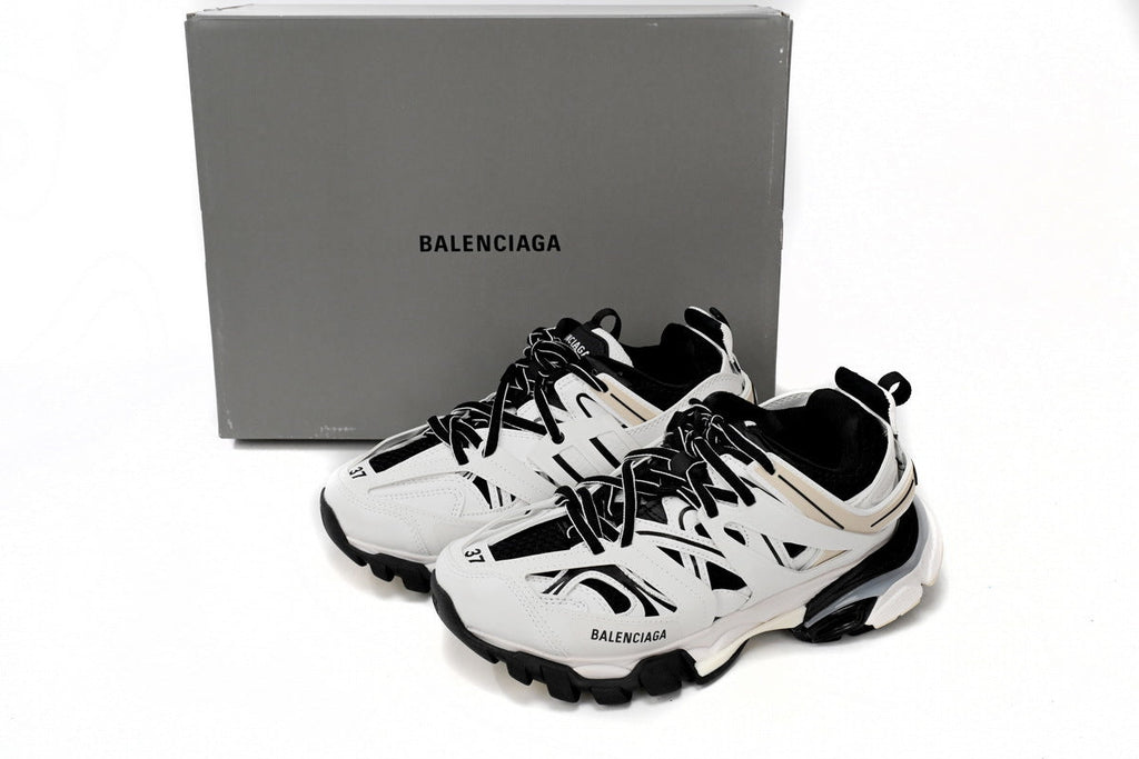 Balenciaga Track Sneakers "White Black Beige"-retro thick sole dad shoes，Women's Shoe Sale / Men's Shoe Sale