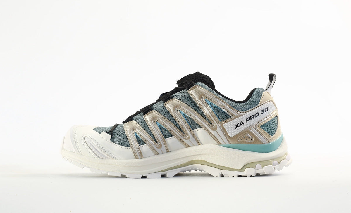 Salomon XA PRO 3D "White Teal Beige" Outdoor Hiking Shoes- outdoor hiking shoes/Women's Shoe Sale / Men's Shoe Sale