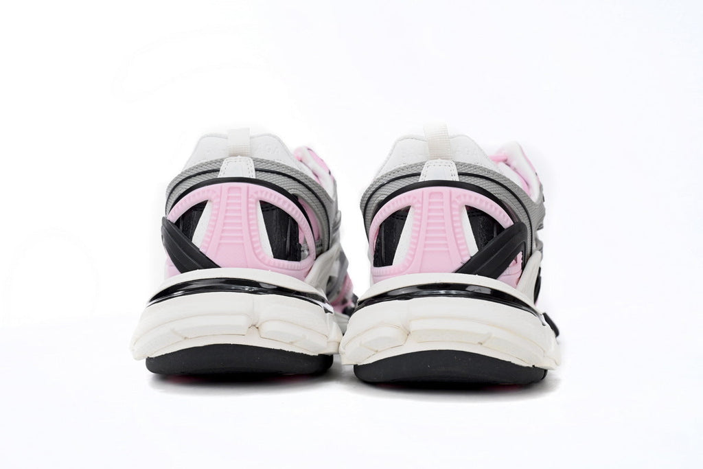 Balenciaga Track 2 Open Sneakers "Pink Grey White"-retro thick sole dad shoes，Women's Shoe Sale / Men's Shoe Sale