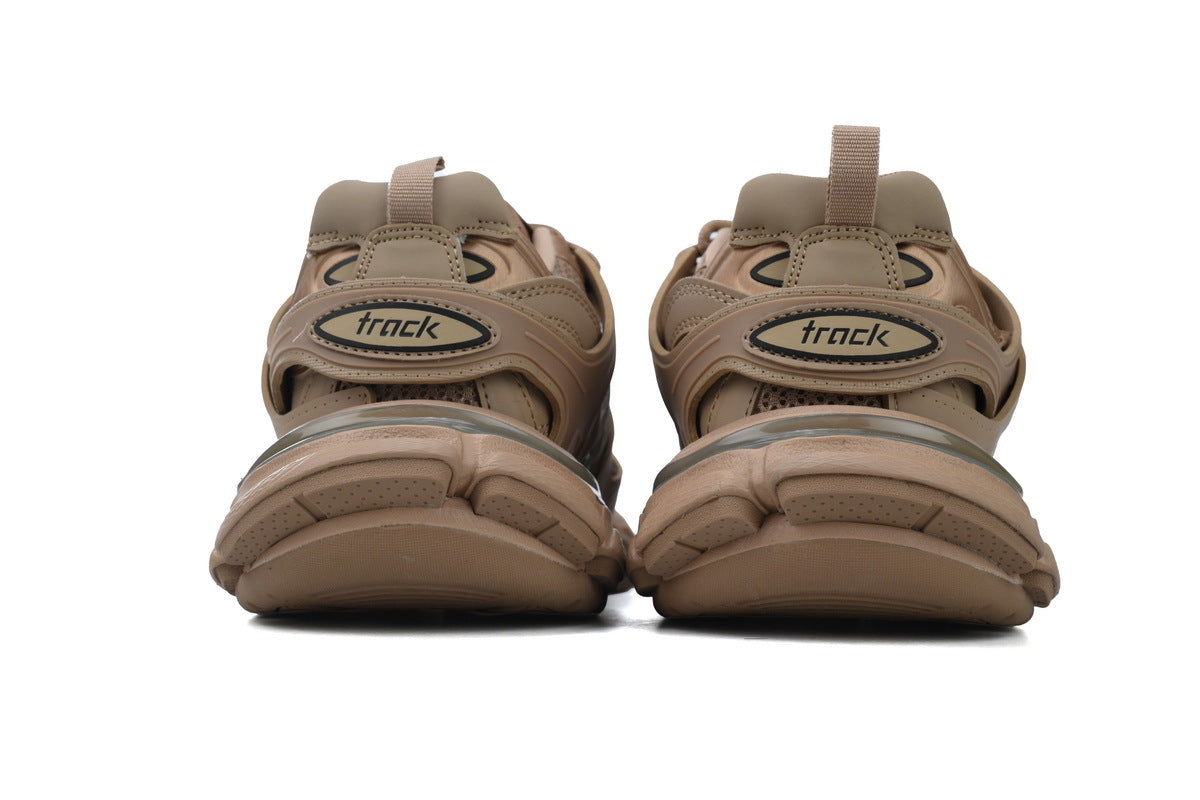Balenciaga Track Trainer Sneakers "Khaki"-retro thick sole dad shoes，Women's Shoe Sale / Men's Shoe Sale