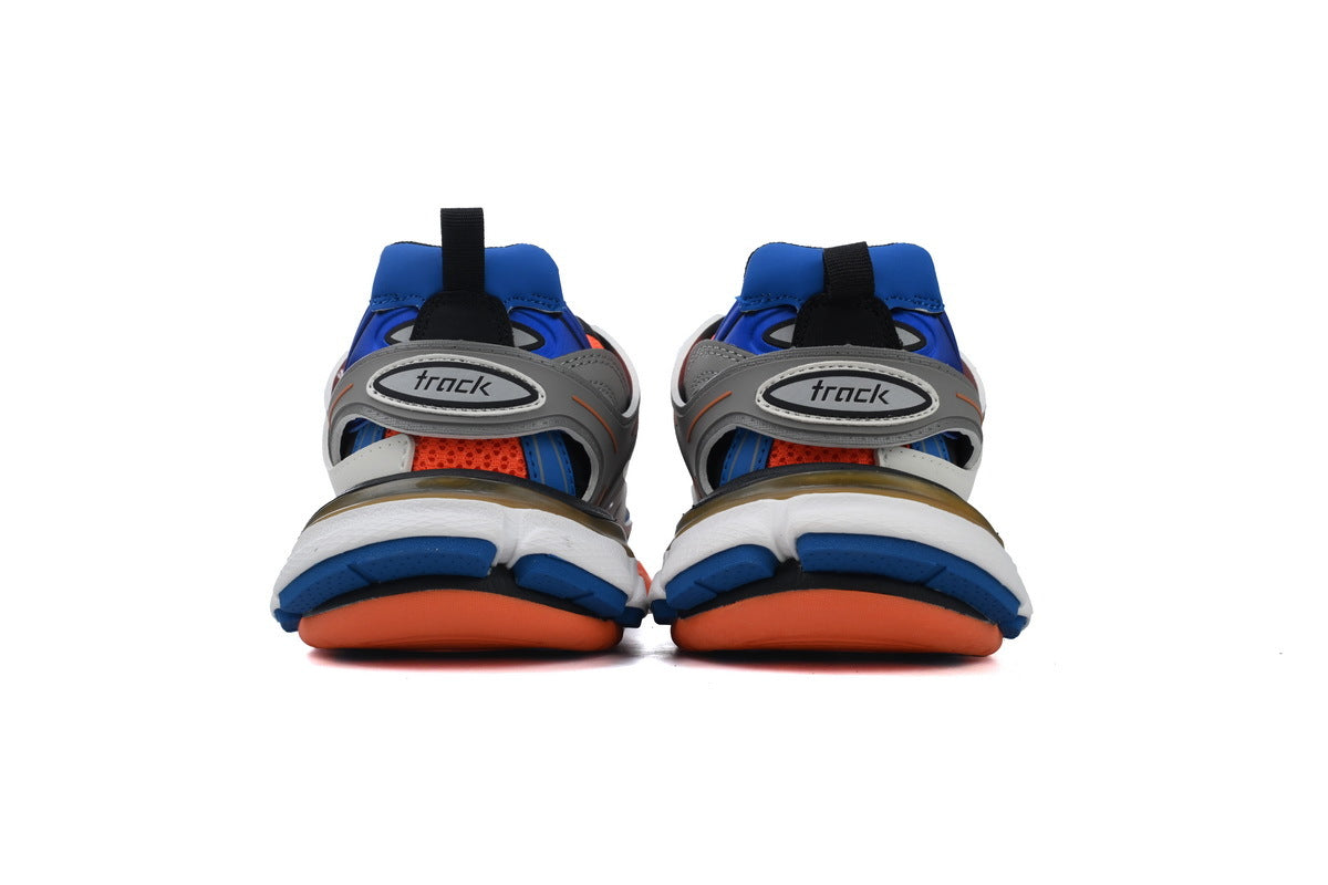Balenciaga Track 2.0 Sneakers "White Grey Orange Blue" Men Women Outdoor Dad Shoes
