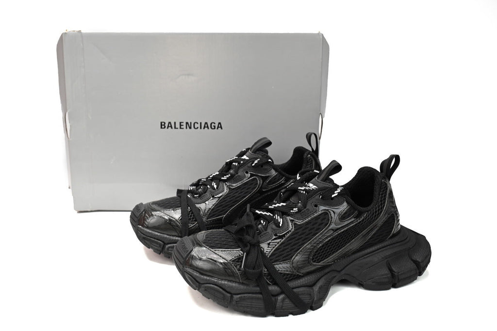 Balenciaga 3XL Sneaker "Black"-retro thick sole dad shoes，Women's Shoe Sale / Men's Shoe Sale