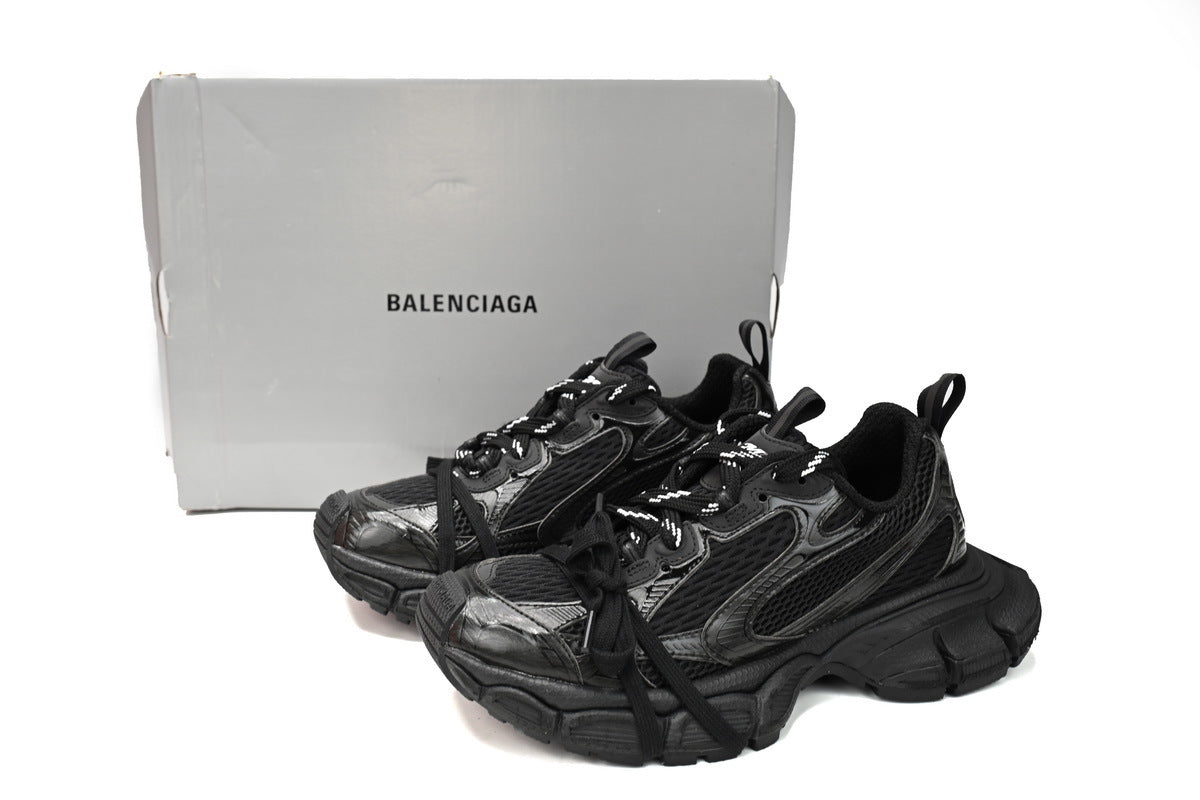 Balenciaga 3XL Sneaker "Black"-retro thick sole dad shoes，Women's Shoe Sale / Men's Shoe Sale