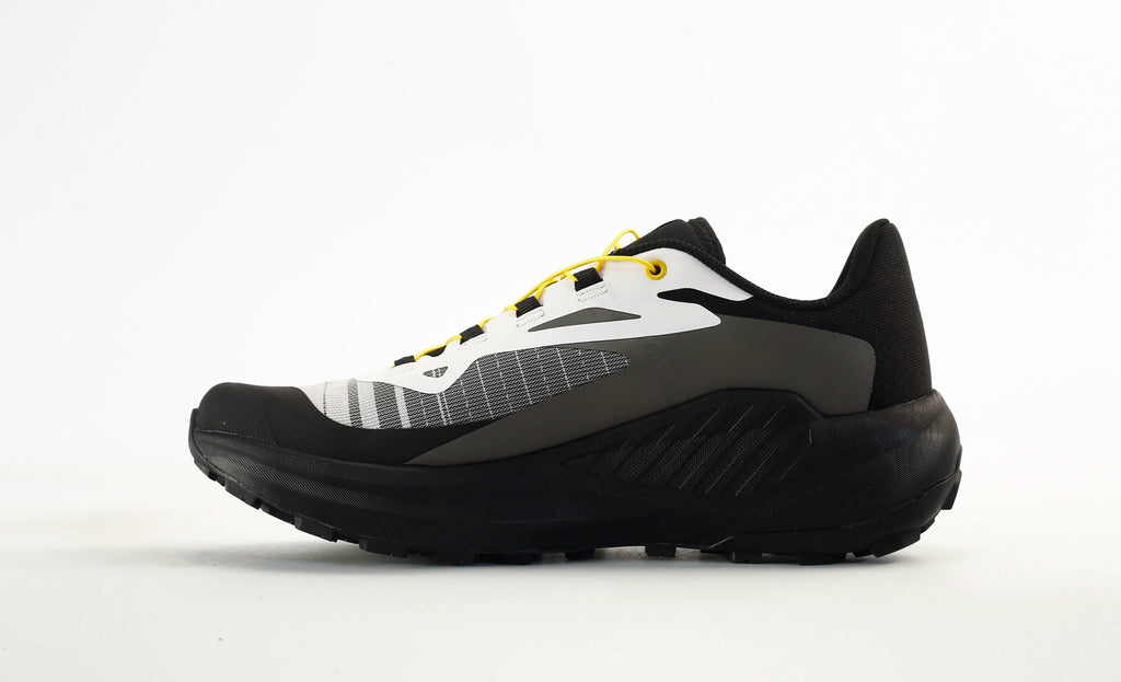 Salomon Genesis Trail Running Shoes "Black White Yellow"- outdoor hiking shoes/Women's Shoe Sale / Men's Shoe Sale