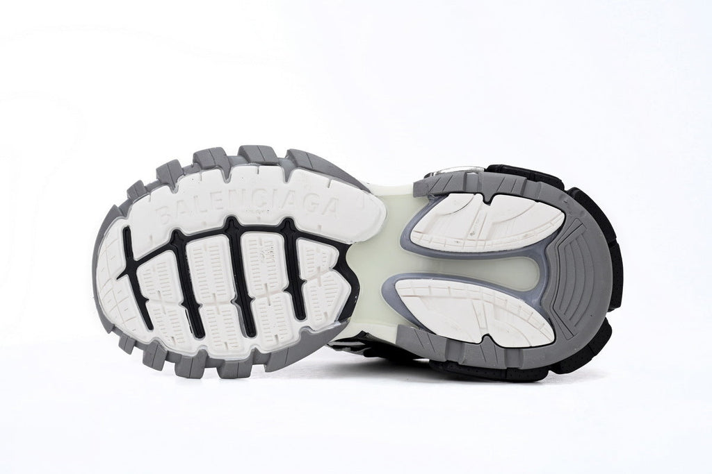 Balenciaga Track 2 Open Sneakers "Black White"-retro thick sole dad shoes，Women's Shoe Sale / Men's Shoe Sale