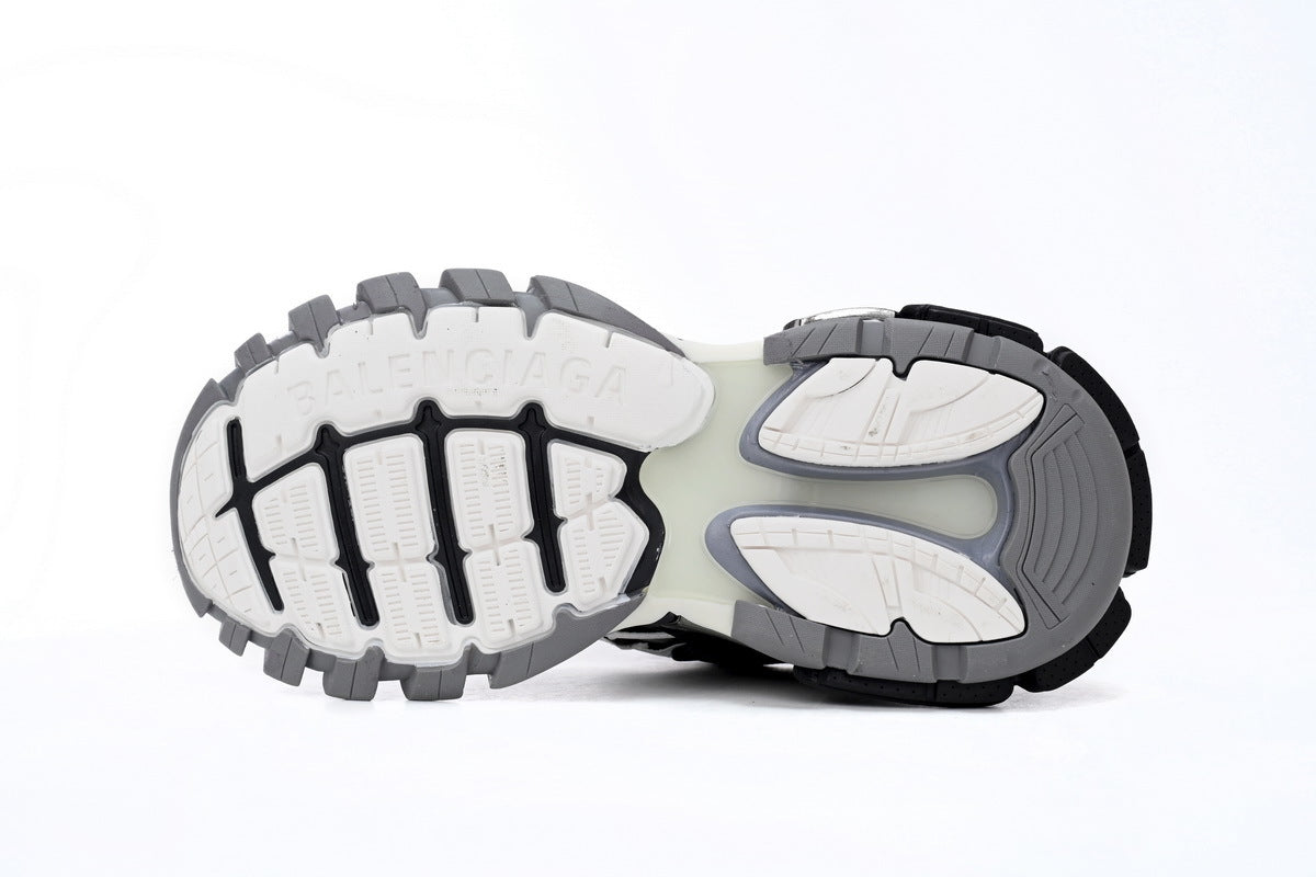 Balenciaga Track 2 Open Sneakers "Black White"-retro thick sole dad shoes，Women's Shoe Sale / Men's Shoe Sale