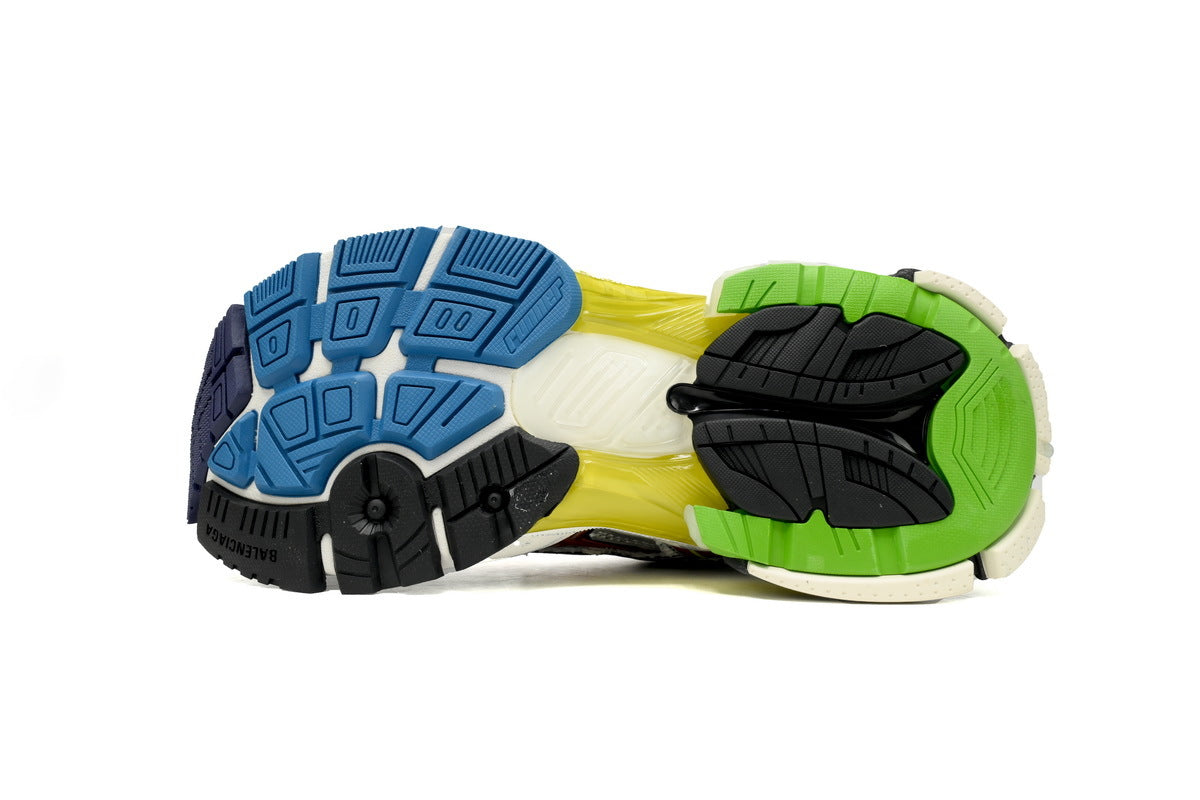 Balenciaga Runner Mid Sneakers "Multicolor" Mesh Chunky Mid Top Trainer