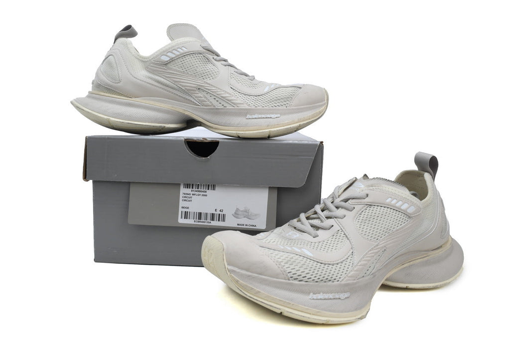 Balenciaga Circuit Sneaker "Beige"-retro thick sole dad shoes，Women's Shoe Sale / Men's Shoe Sale