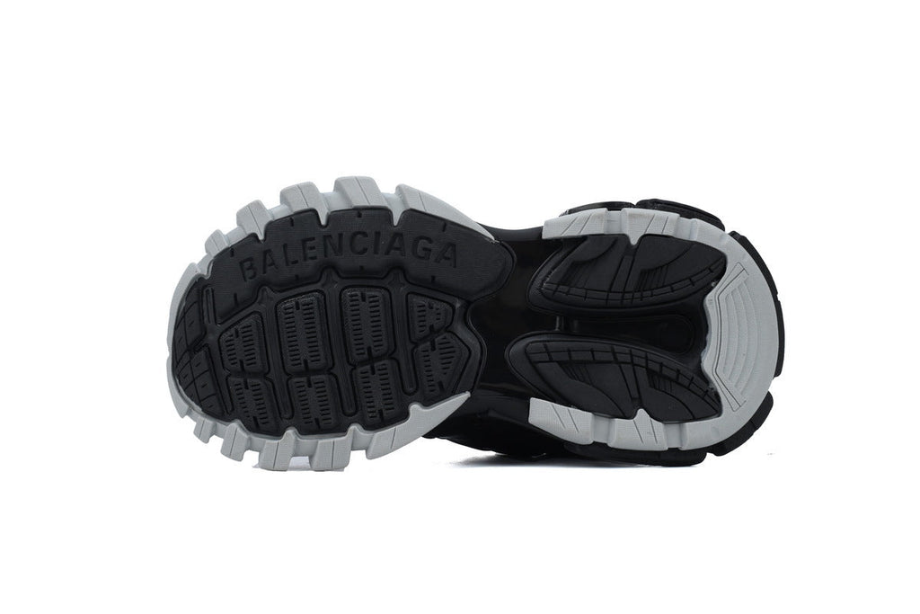 Balenciaga Track Trainer Sneakers "Black Silver"-retro thick sole dad shoes，Women's Shoe Sale / Men's Shoe Sale