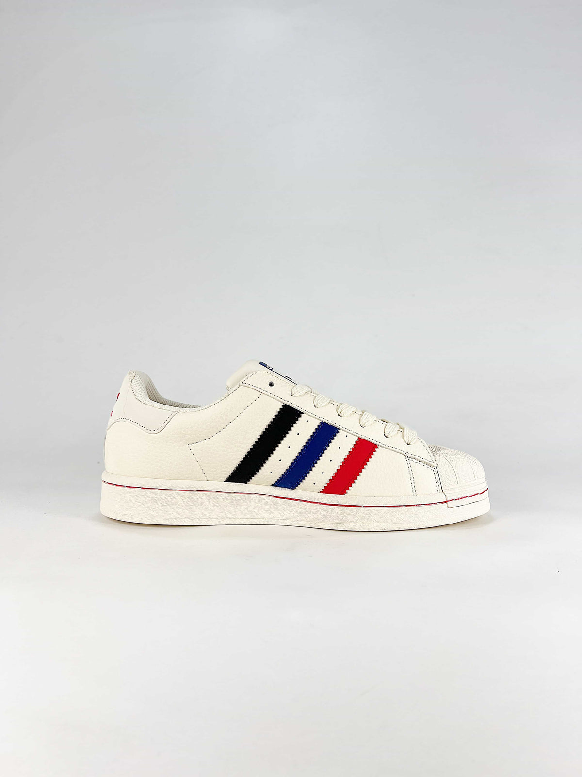 Adidas Superstar "Off White Red Blue Black Horse Year"-Classic sneakers，Adidas Women's Shoe Sale / Men's Shoe Sale