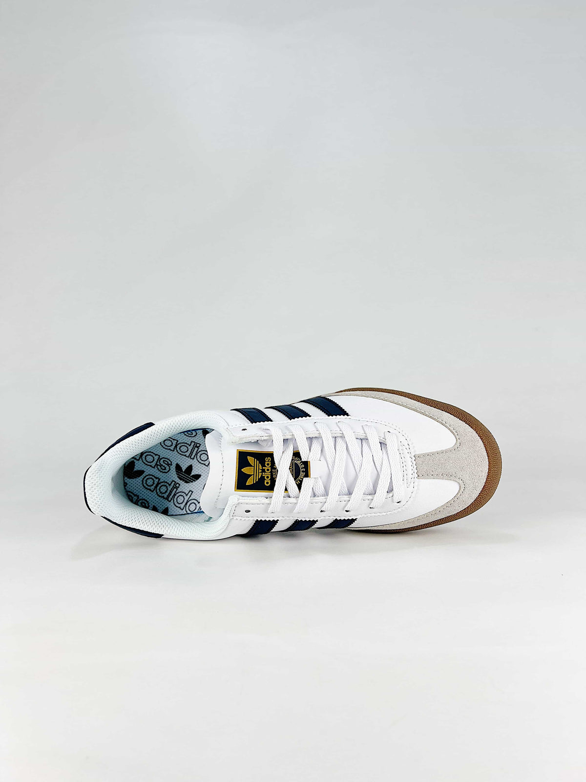 Adidas Jeans "White Navy Blue Gum"-Classic sneakers，Adidas Women's Shoe Sale / Men's Shoe Sale