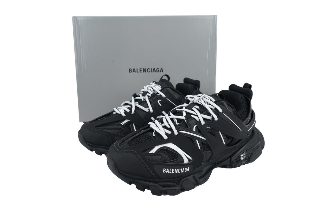 Balenciaga Track Sneakers "Black White"-retro thick sole dad shoes，Women's Shoe Sale / Men's Shoe Sale