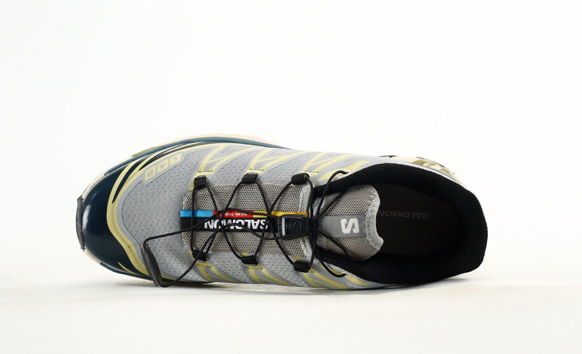 Salomon S-LAB XT-6 Men's Outdoor Trail Running Shoes "Grey Navy Yellow"- outdoor hiking shoes/Women's Shoe Sale / Men's Shoe Sale
