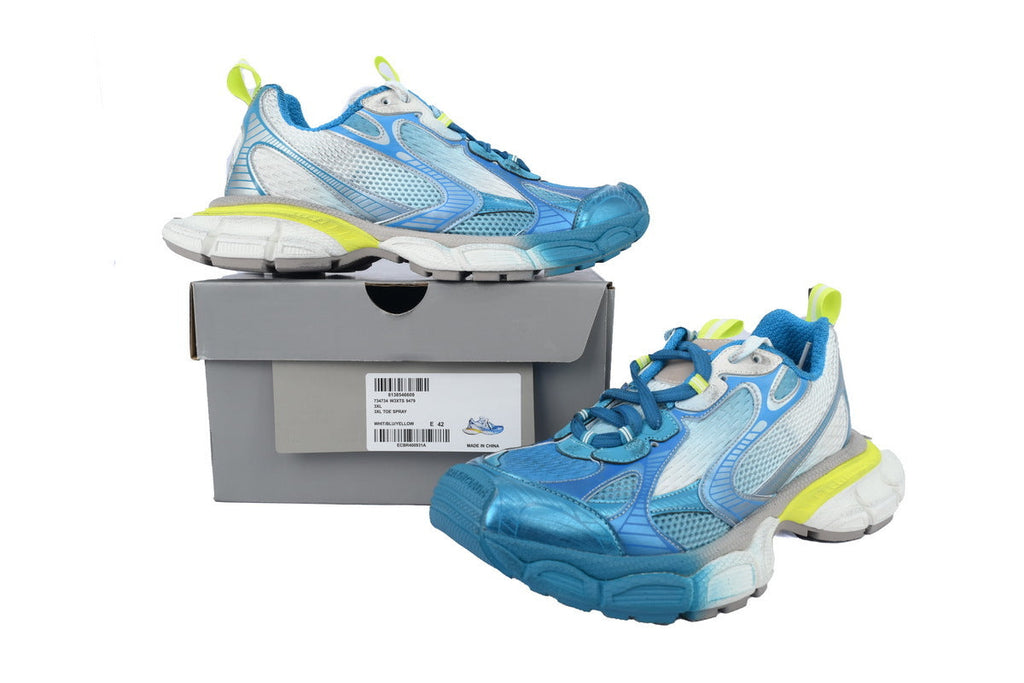 Balenciaga 3XL Sneaker "Blue White Yellow"-retro thick sole dad shoes，Women's Shoe Sale / Men's Shoe Sale