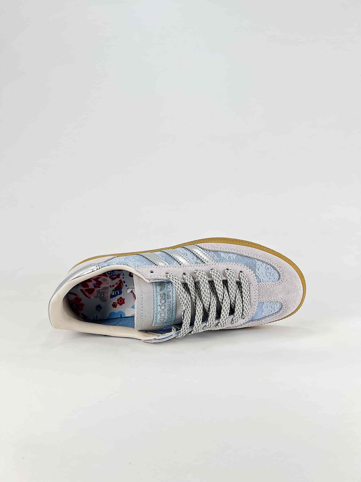 Adidas Handball Spezial x Liberty London "Light Blue Floral Silver" Sneakers-Classic sneakers，Adidas Women's Shoe Sale / Men's Shoe Sale