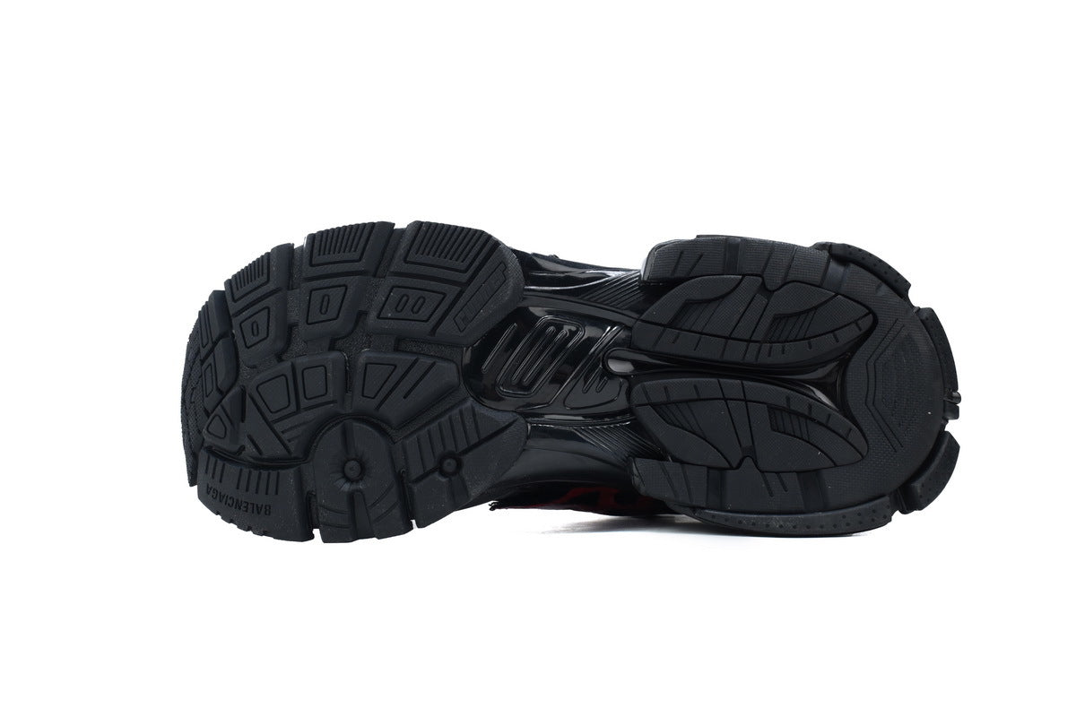 Balenciaga Runner Series Graffiti Sneakers "Black Red"-retro thick sole dad shoes，Women's Shoe Sale / Men's Shoe Sale