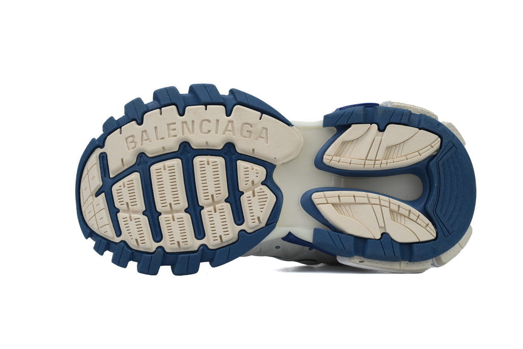 Balenciaga Track 2.0 Sneakers "White Blue Beige" Men Women Fashion Dad Shoes