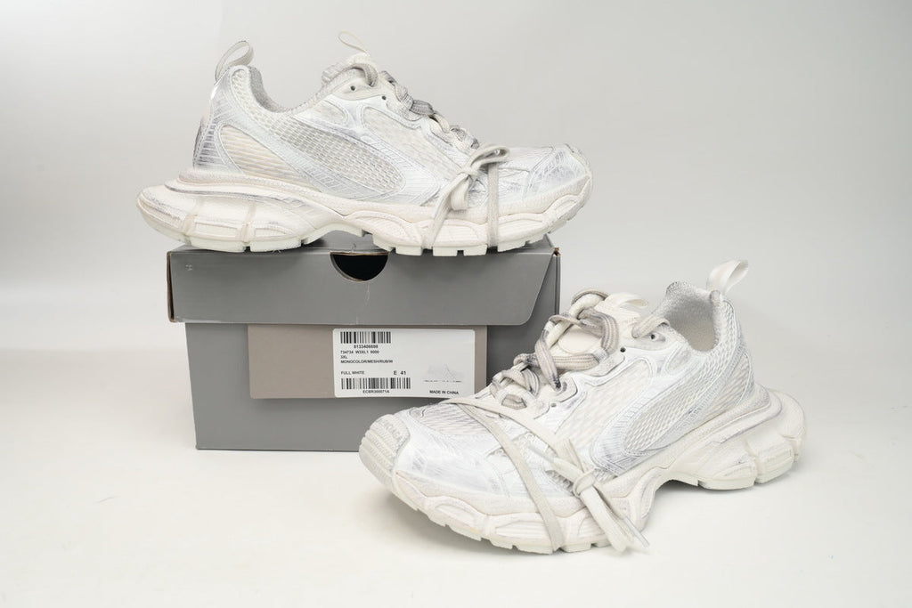 Balenciaga 3XL Sneaker "Full White"-retro thick sole dad shoes，Women's Shoe Sale / Men's Shoe Sale