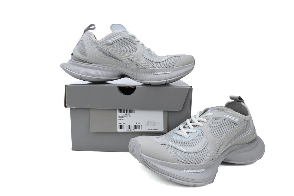 Balenciaga Circuit Sneaker "Light Grey"-retro thick sole dad shoes，Women's Shoe Sale / Men's Shoe Sale