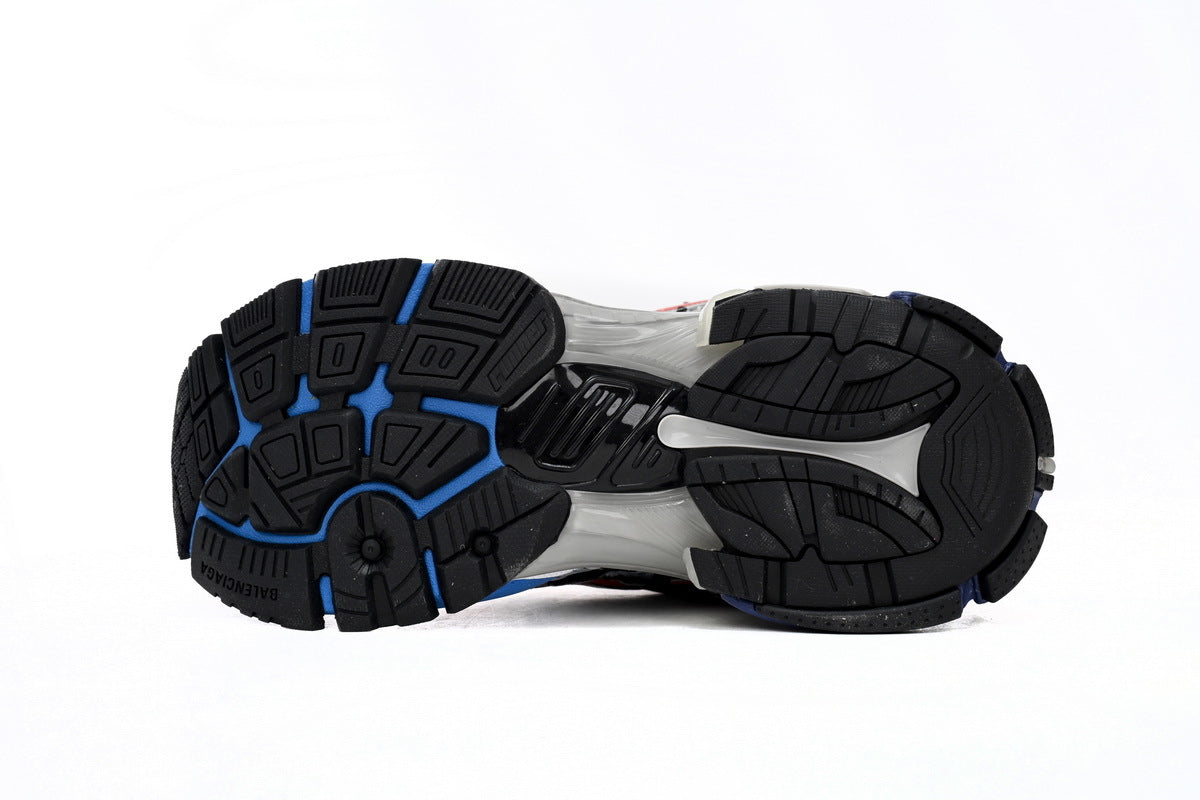 Balenciaga Runner Graffiti Sneakers "Grey Red Blue"-retro thick sole dad shoes，Women's Shoe Sale / Men's Shoe Sale