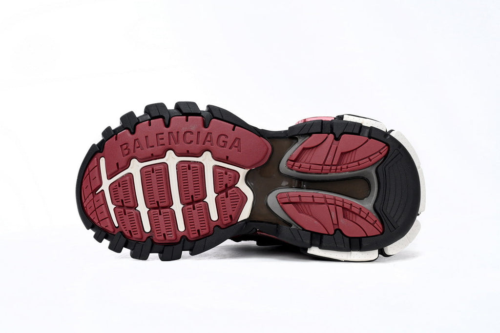 Balenciaga Track 2 Open Sneakers "Black Red White"-retro thick sole dad shoes，Women's Shoe Sale / Men's Shoe Sale