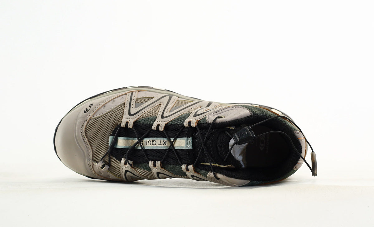 Salomon XT QUEST Trail Hiking Shoes "Beige Green Brown"- outdoor hiking shoes/Women's Shoe Sale / Men's Shoe Sale