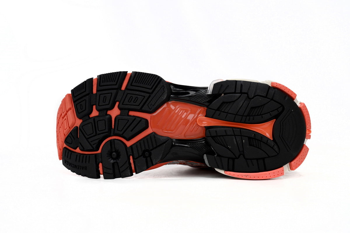 Balenciaga Runner Sneaker "White Orange Black"-retro thick sole dad shoes，Women's Shoe Sale / Men's Shoe Sale
