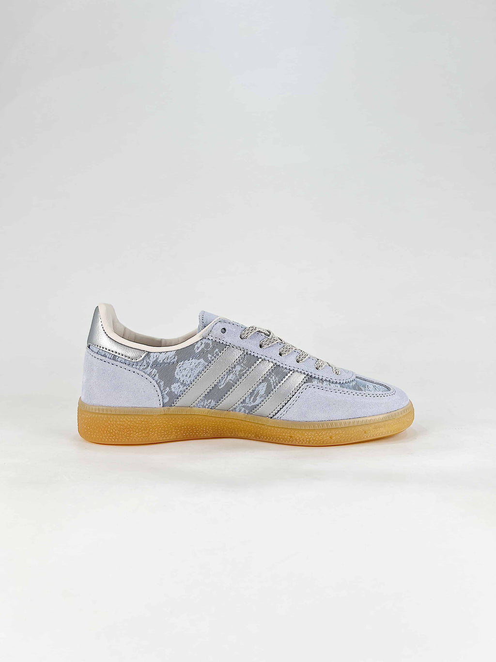 Adidas Handball Spezial Floral Print Suede Sneakers "Light Blue Silver"-Classic sneakers，Adidas Women's Shoe Sale / Men's Shoe Sale