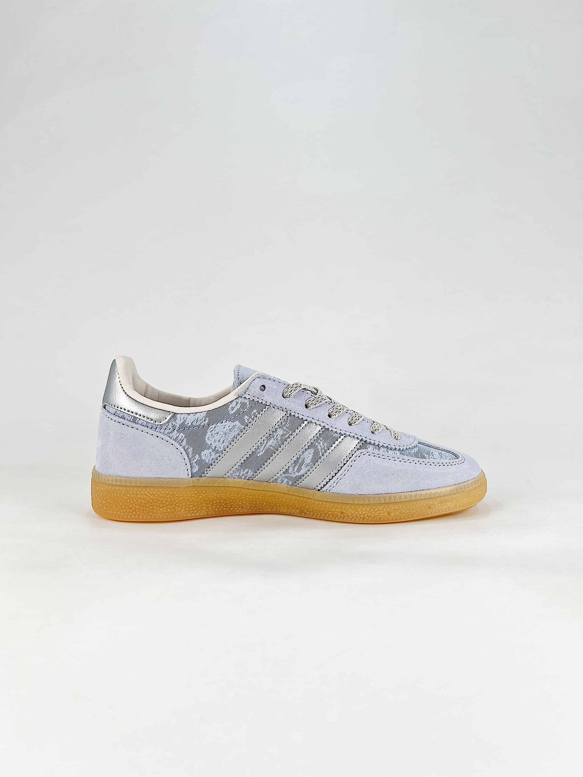 Adidas Handball Spezial Floral Print Suede Sneakers "Light Blue Silver"-Classic sneakers，Adidas Women's Shoe Sale / Men's Shoe Sale