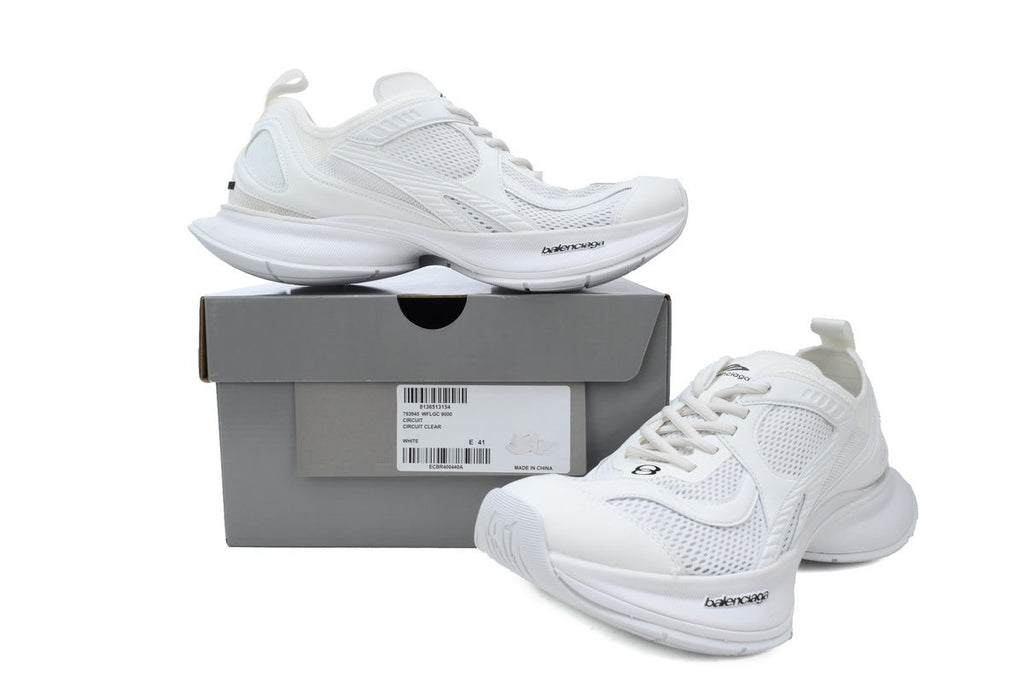 Balenciaga Circuit Sneaker "White"-retro thick sole dad shoes，Women's Shoe Sale / Men's Shoe Sale
