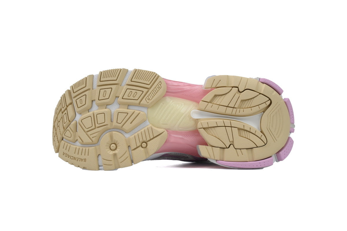 Balenciaga Runner Sneakers "White Pink"-retro thick sole dad shoes，Women's Shoe Sale / Men's Shoe Sale