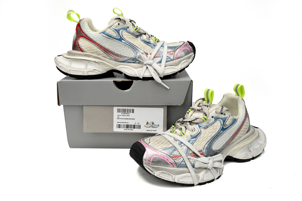 Balenciaga 3XL Sneaker "White Multi Color"-retro thick sole dad shoes，Women's Shoe Sale / Men's Shoe Sale