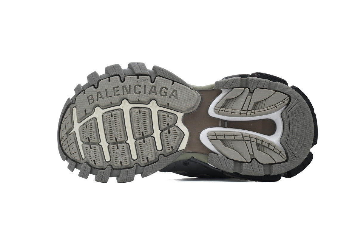 Balenciaga Track Trainer Sneakers "Grey White"-retro thick sole dad shoes，Women's Shoe Sale / Men's Shoe Sale