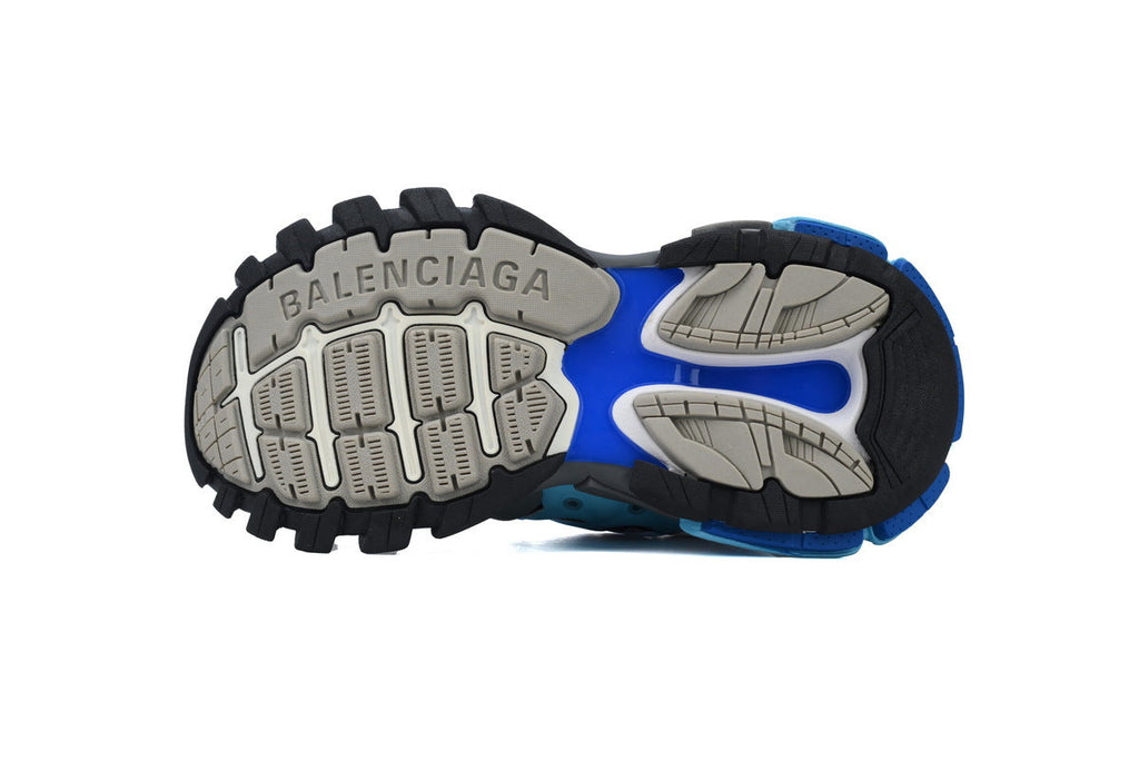 Balenciaga Track Trainer Sneakers "Blue Purple Pink"-retro thick sole dad shoes，Women's Shoe Sale / Men's Shoe Sale