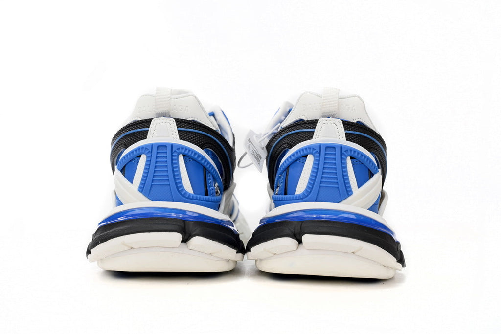Balenciaga Track 2 Open Sneakers "White Blue Black"-retro thick sole dad shoes，Women's Shoe Sale / Men's Shoe Sale