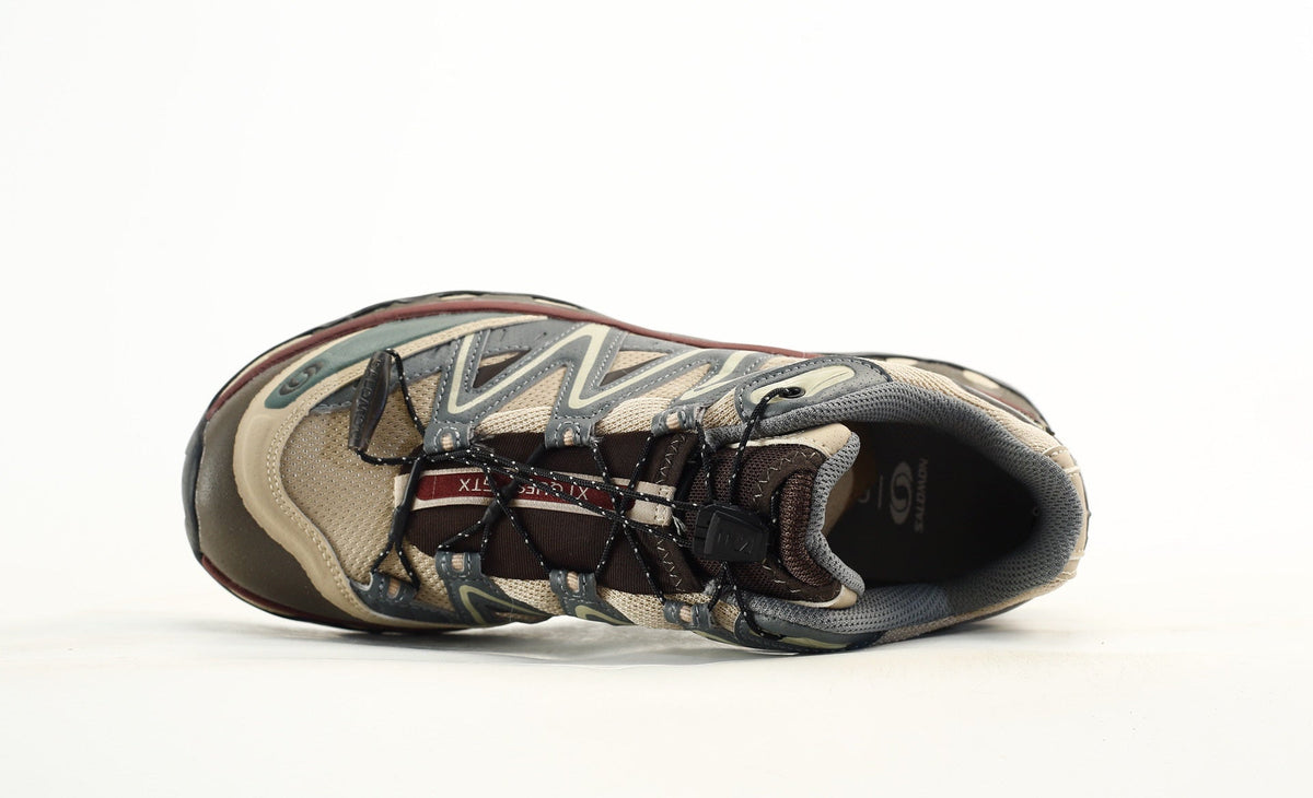Salomon XT-Quest GORE-TEX Waterproof Trail Running & Hiking Shoes，“Black/Delicioso/Green Jacket”