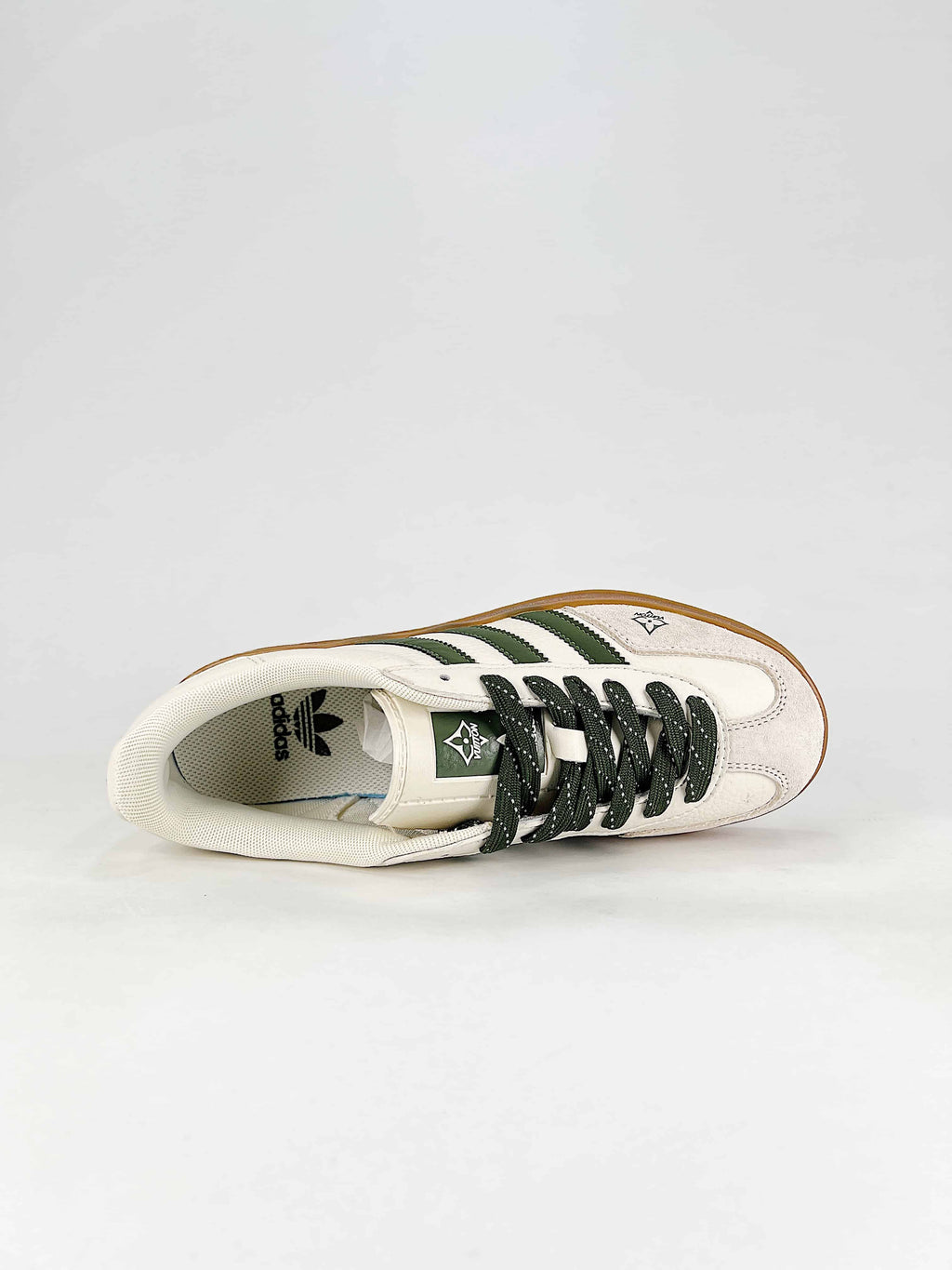 Adidas Gazelle Indoor x Louis Vuitton "Off White Dark Green Gum"-Classic sneakers，Adidas Women's Shoe Sale / Men's Shoe Sale