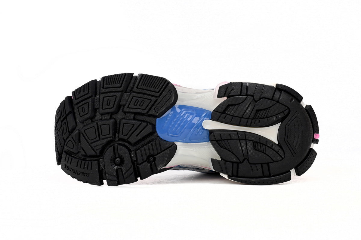 Balenciaga Runner Sneakers "White Red Blue Pink"-retro thick sole dad shoes，Women's Shoe Sale / Men's Shoe Sale