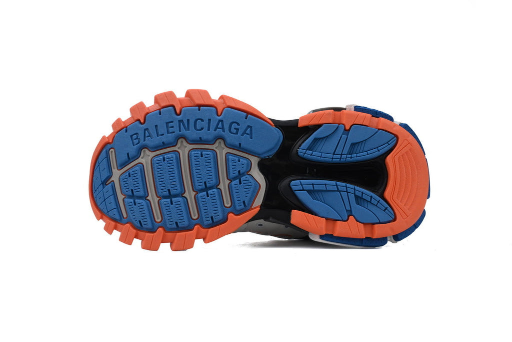 Balenciaga Track 2.0 Sneakers "White Grey Orange Blue" Men Women Outdoor Dad Shoes