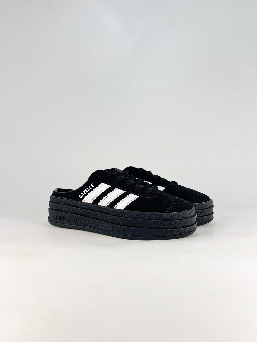Adidas Gazelle Platform Mule "Black White"-Classic sneakers，Adidas Women's Shoe Sale / Men's Shoe Sale