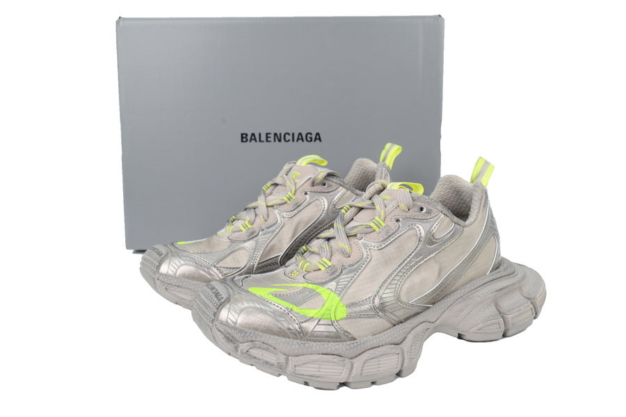 Balenciaga 3XL Sneakers Women "Taupe Fluorescent Yellow"-retro thick sole dad shoes，Women's Shoe Sale / Men's Shoe Sale