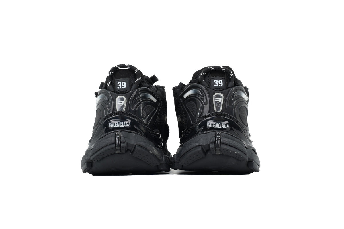 Balenciaga Runner Sneakers Men Women "Black"-retro thick sole dad shoes，Women's Shoe Sale / Men's Shoe Sale