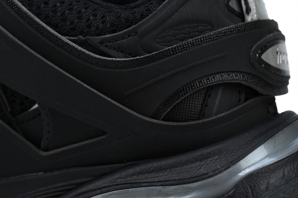 Balenciaga Track Trainer Sneakers "Black Silver"-retro thick sole dad shoes，Women's Shoe Sale / Men's Shoe Sale