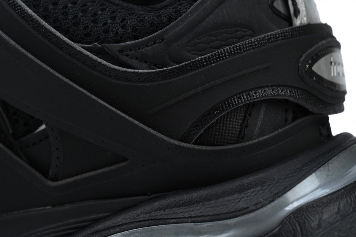 Balenciaga Track Trainer Sneakers "Black Silver"-retro thick sole dad shoes，Women's Shoe Sale / Men's Shoe Sale