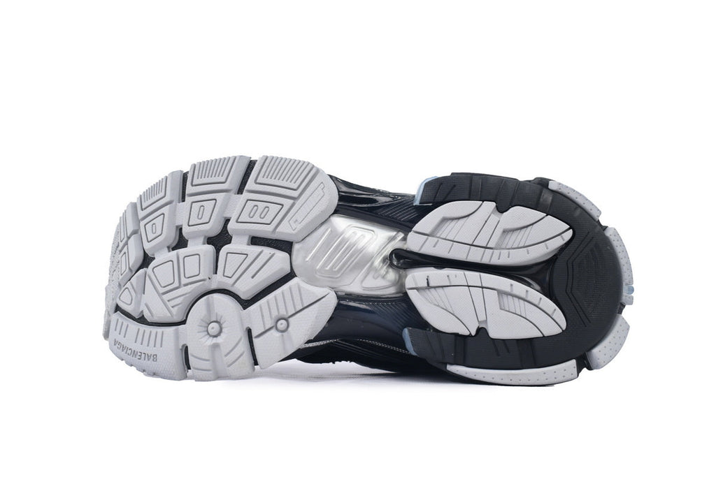Balenciaga Runner Sneakers Black Silver "Black/Silver" Mesh Chunky Mid Top Trainer