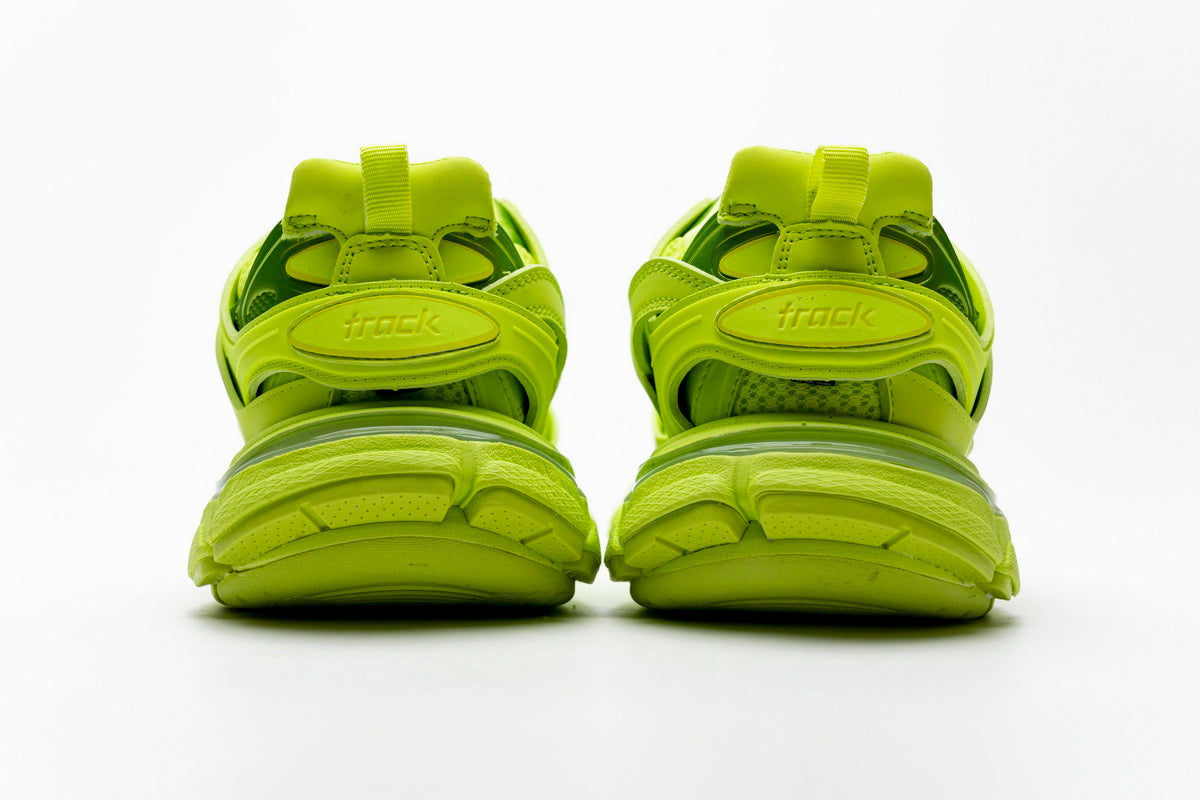 Balenciaga Track Trainer Sneakers "Fluorescent Green"-retro thick sole dad shoes，Women's Shoe Sale / Men's Shoe Sale