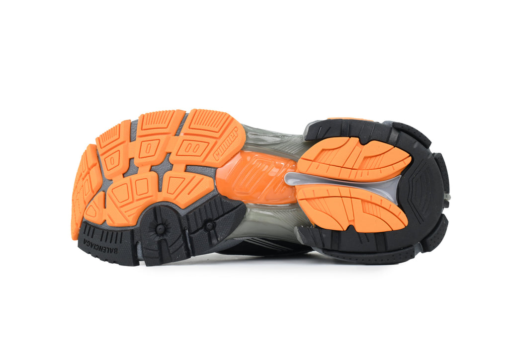 Balenciaga Runner Sneakers "Black Grey Orange"-retro thick sole dad shoes，Women's Shoe Sale / Men's Shoe Sale