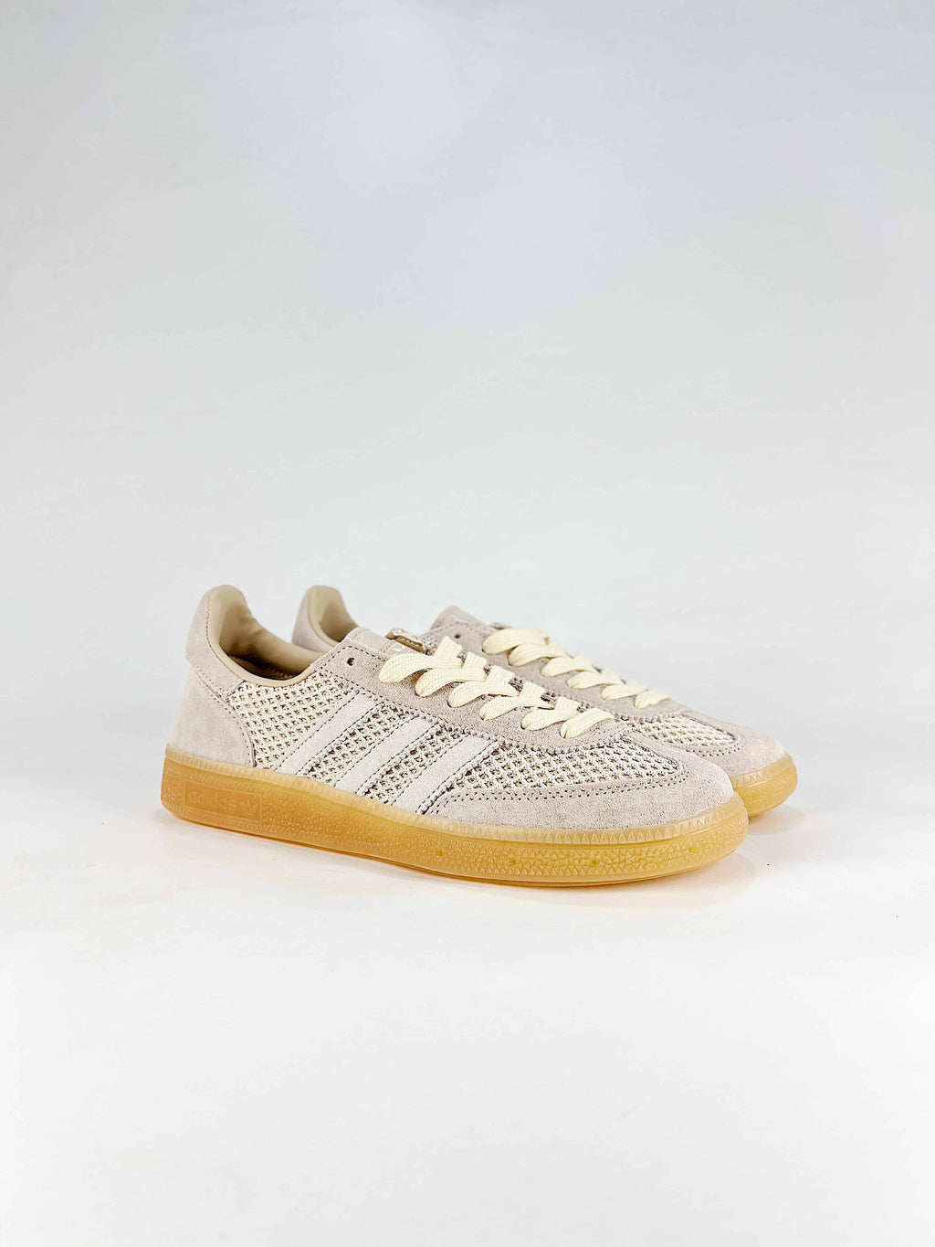 Adidas Handball Spezial Mesh Suede Sneakers "Cream Beige"-Classic sneakers，Adidas Women's Shoe Sale / Men's Shoe Sale