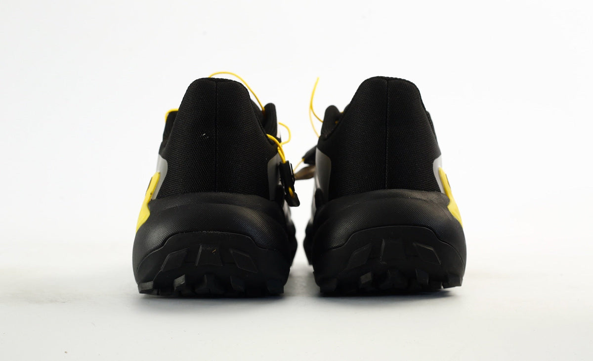 Salomon Genesis Trail Running Shoes "Black White Yellow"- outdoor hiking shoes/Women's Shoe Sale / Men's Shoe Sale